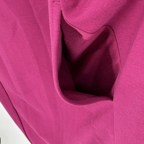 J. Jill Dress Small Purple Boysenberry Wearever Shift V Neck Career Pockets - Picture 6 of 8